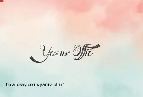 Yaniv Offir