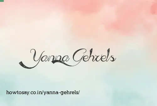 Yanna Gehrels