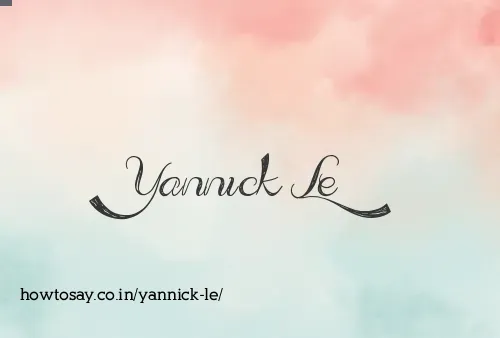 Yannick Le