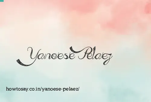 Yanoese Pelaez