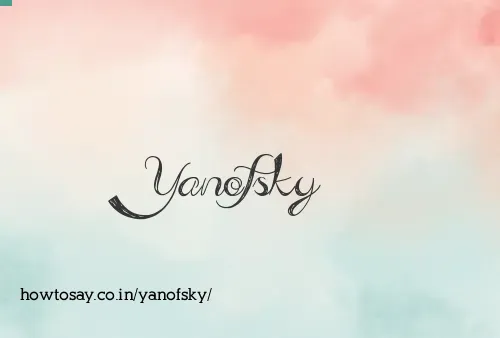 Yanofsky