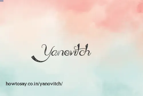 Yanovitch