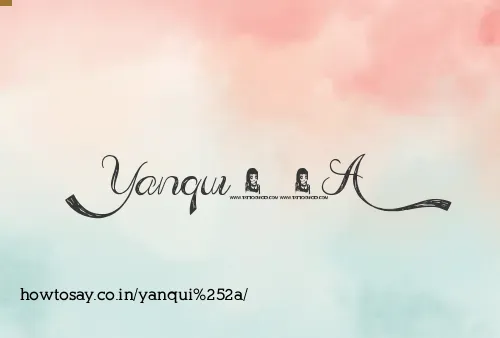 Yanqui*