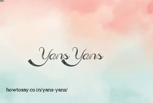 Yans Yans