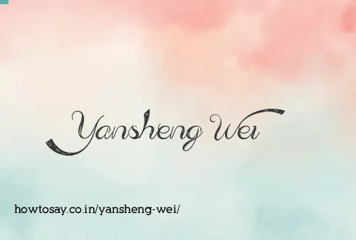 Yansheng Wei