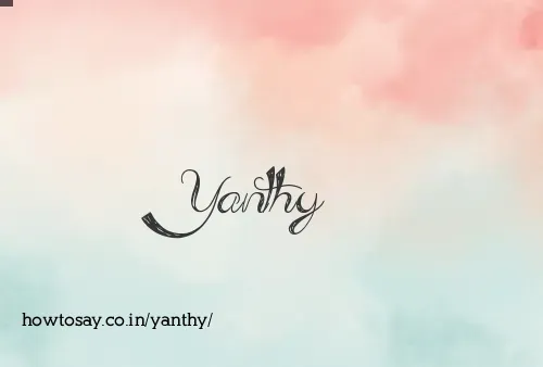 Yanthy