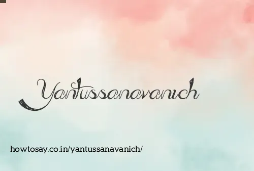 Yantussanavanich