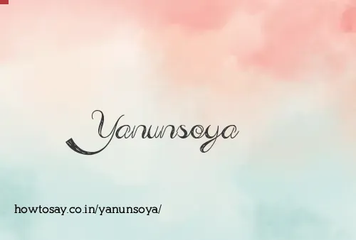Yanunsoya