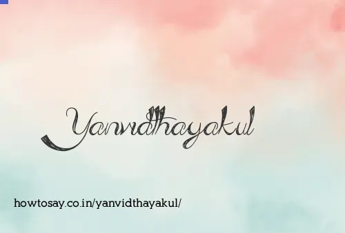 Yanvidthayakul