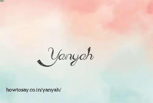 Yanyah