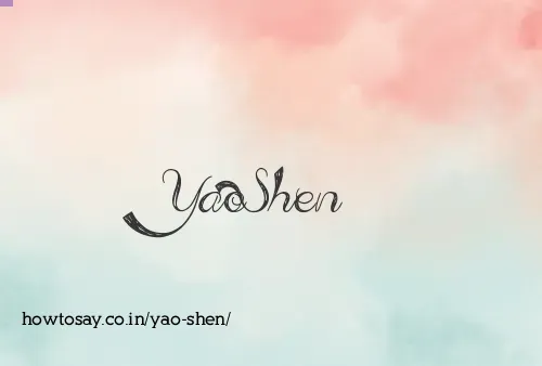 Yao Shen