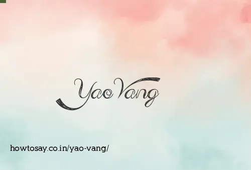 Yao Vang