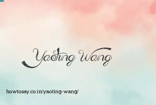 Yaoting Wang