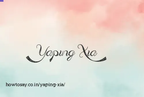 Yaping Xia