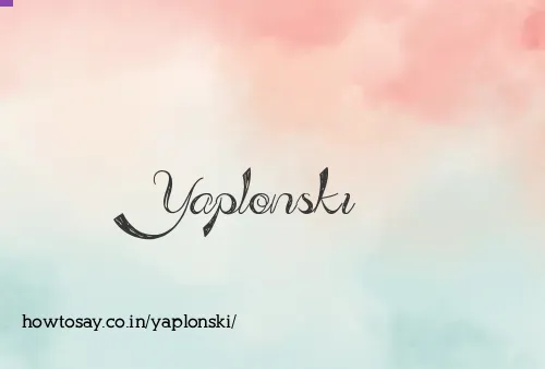 Yaplonski