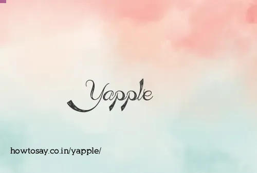 Yapple