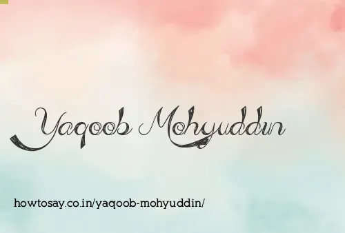 Yaqoob Mohyuddin