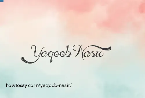 Yaqoob Nasir