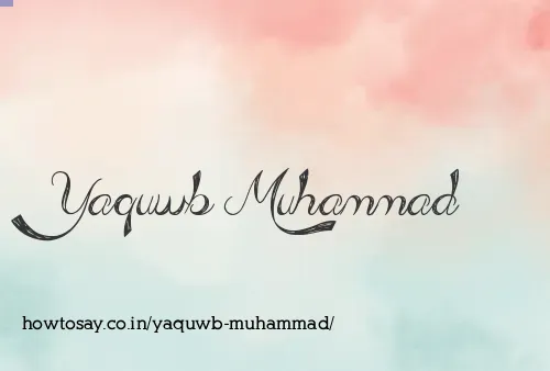 Yaquwb Muhammad