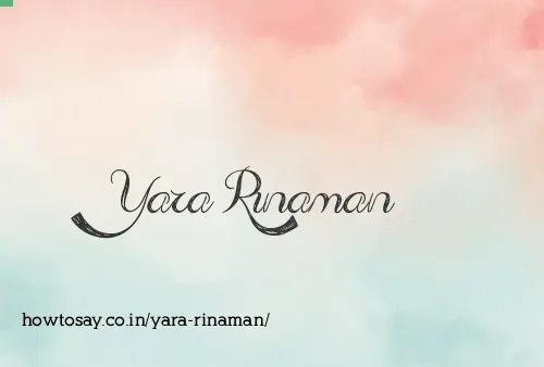 Yara Rinaman