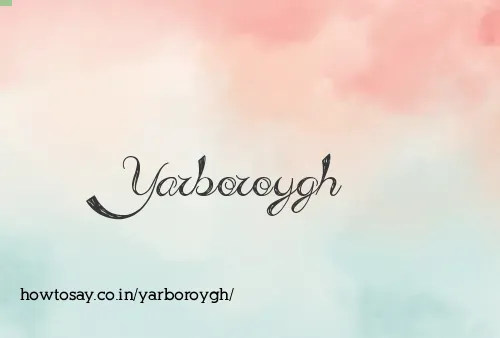 Yarboroygh