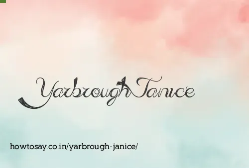 Yarbrough Janice