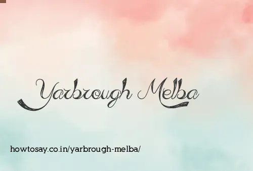 Yarbrough Melba