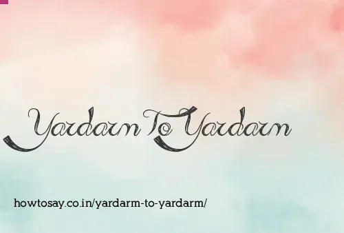 Yardarm To Yardarm