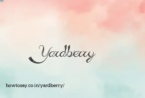 Yardberry