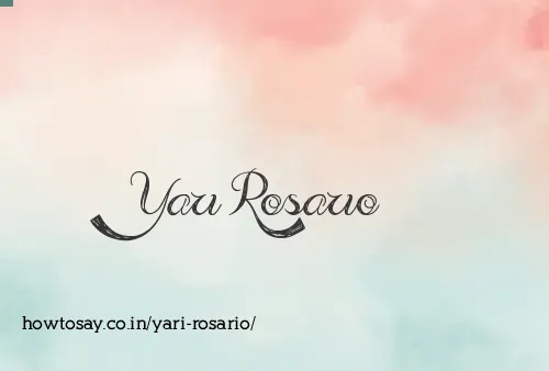 Yari Rosario