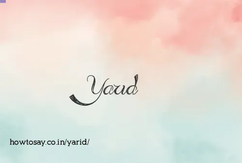Yarid