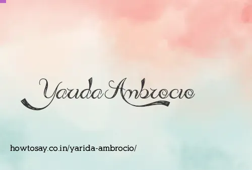 Yarida Ambrocio