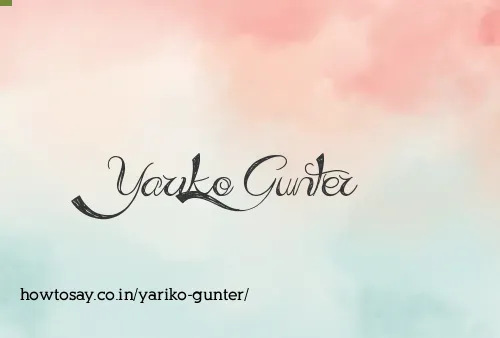 Yariko Gunter
