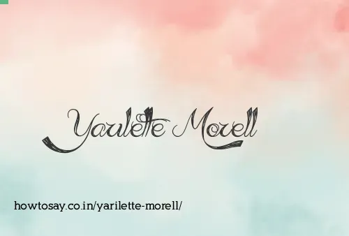 Yarilette Morell