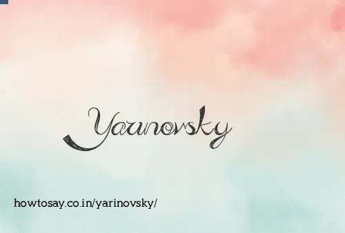 Yarinovsky