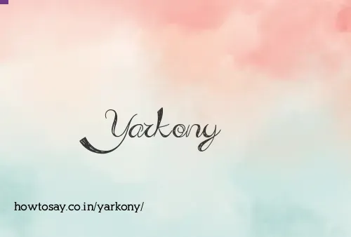 Yarkony