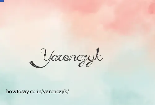 Yaronczyk