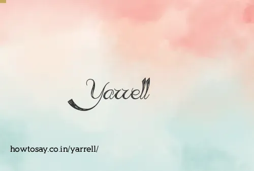 Yarrell