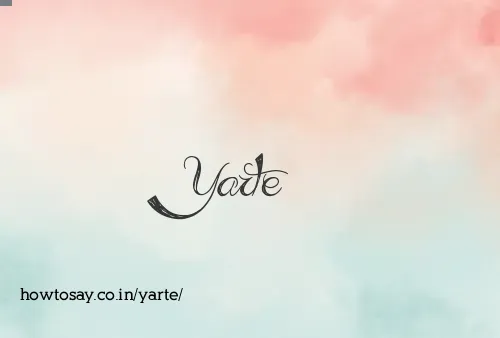 Yarte