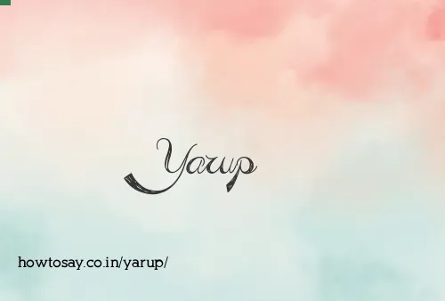 Yarup