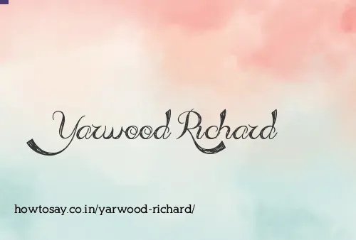 Yarwood Richard