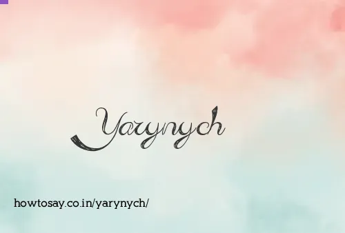 Yarynych