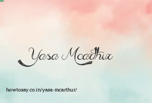 Yasa Mcarthur