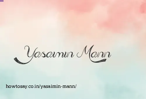 Yasaimin Mann