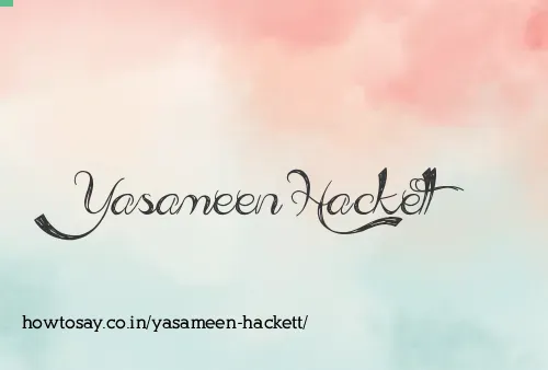 Yasameen Hackett