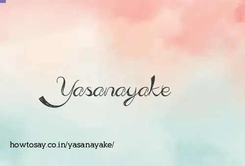 Yasanayake
