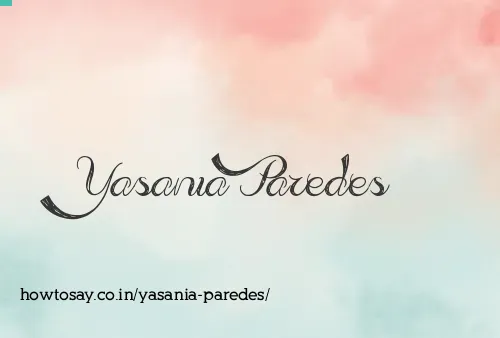 Yasania Paredes