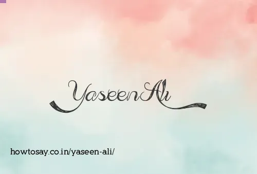 Yaseen Ali