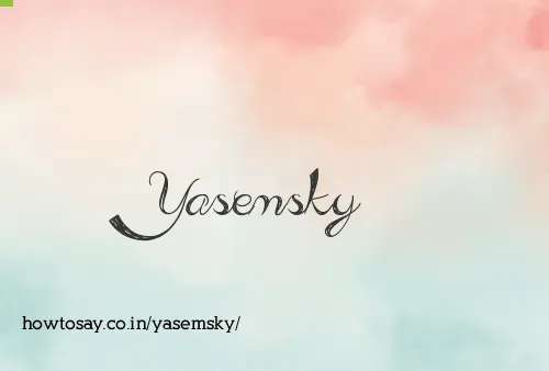 Yasemsky
