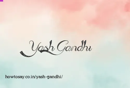 Yash Gandhi